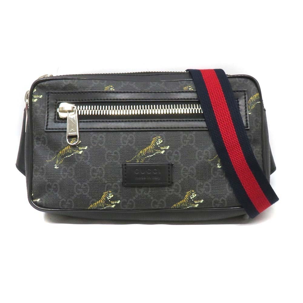Gucci Waist Clutch GG Supreme Tiger Bag